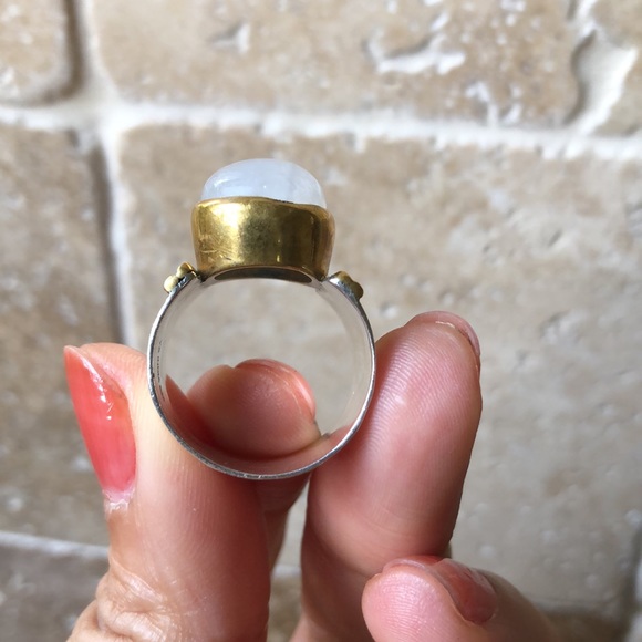 Ys india 925 silver and gold ring - Picture 4 of 9